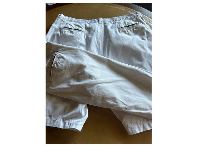 Conjunto de Bermudas Yves Saint Laurent - Branco e Ecru Prata Vermelho Dourado Verde Azul marinho - vista 8