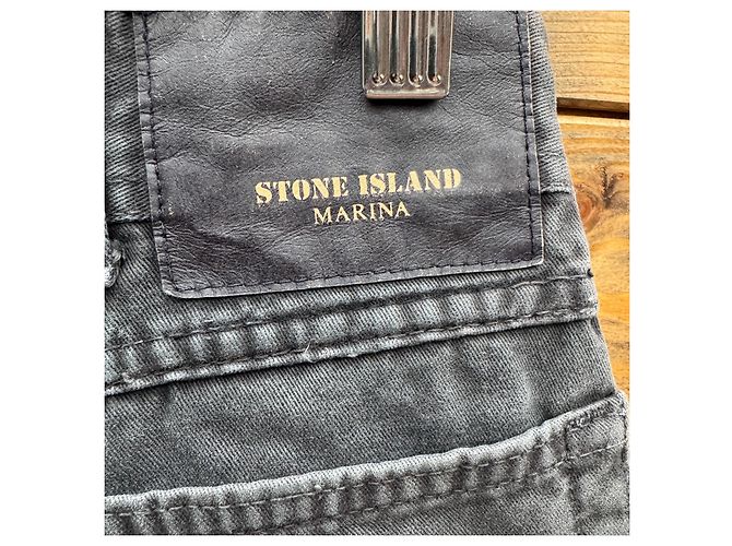 Stone Island Marina Pantaloni Cotone Antracite - vista 3