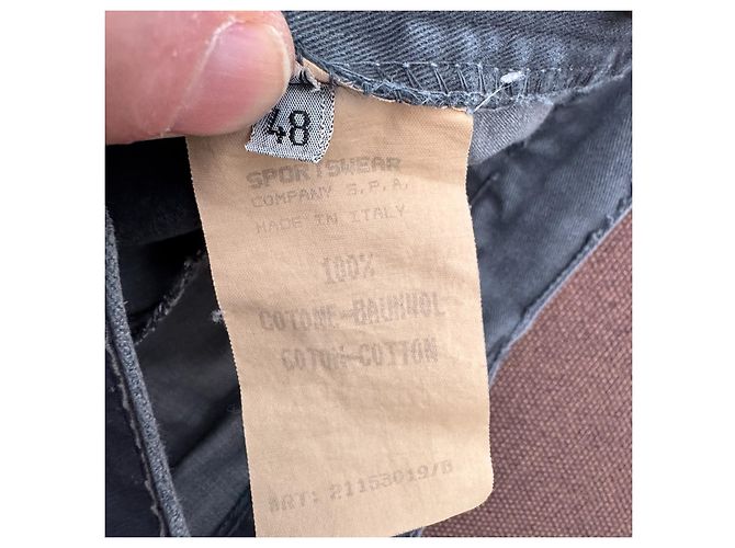 Stone Island Marina Pantaloni Cotone Antracite - vista 5