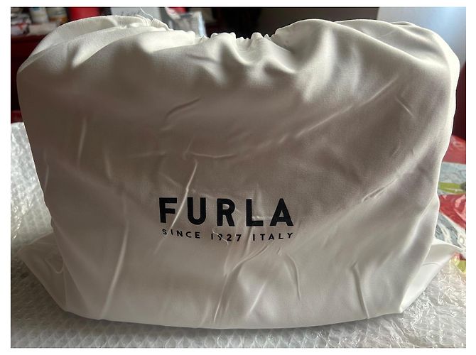 Borsa a tracolla Furla in pelle e camoscio marrone - vista 4