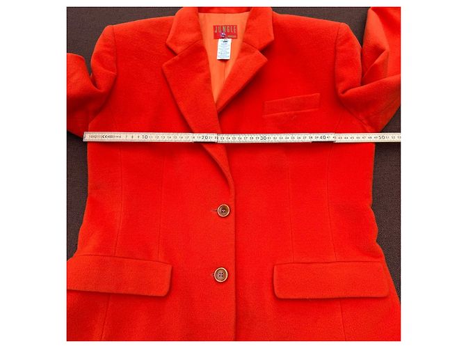 Giacca Jungle Kenzo / Donna 40 (L) / Lana–Cashmere Arancione - vista 5