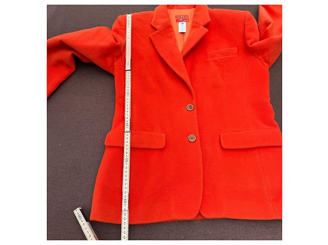 Giacca Jungle Kenzo / Donna 40 (L) / Lana–Cashmere Arancione - vista 6