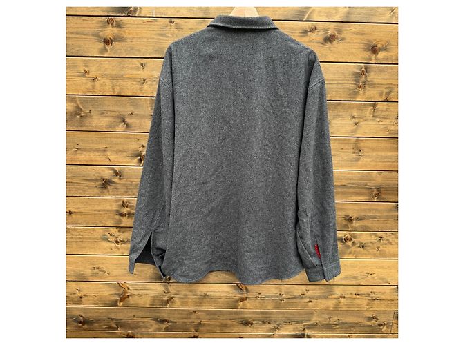 Jersey de lana Prada con media cremallera Gris - vista 2