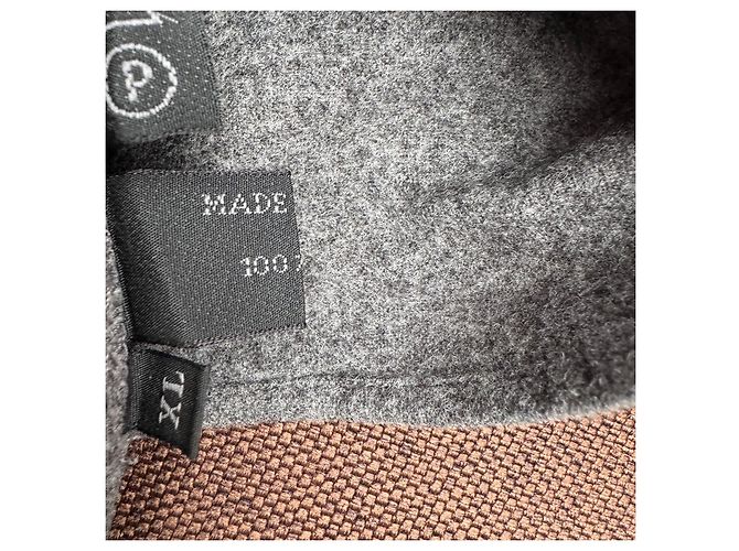 Jersey de lana Prada con media cremallera Gris - vista 4