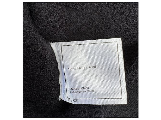 Suéter de cuello en V Chanel Uniform de lana negra Negro - vista 5