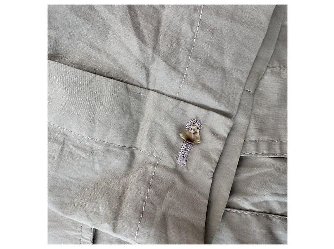 Chaqueta Burberrys de algodón beige con logo Prorsum - vista 8