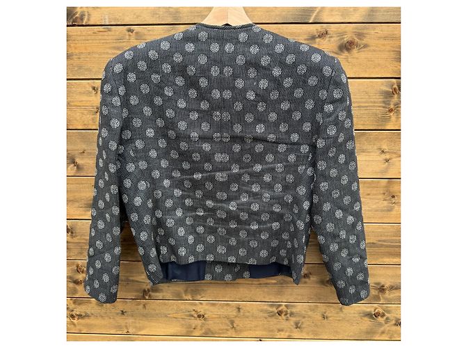 Giacca da donna Giorgio Armani Bianco Blu scuro - vista 2