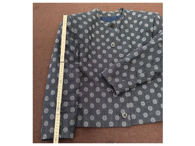 Giacca da donna Giorgio Armani Bianco Blu scuro - vista 5
