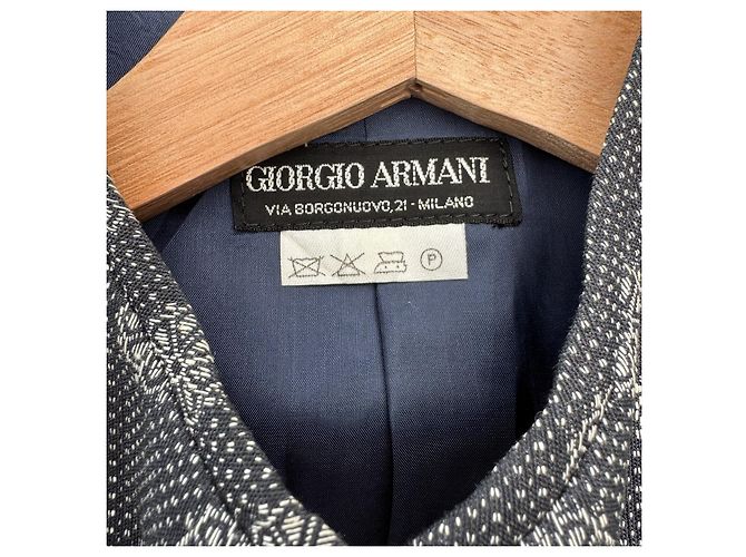 Giacca da donna Giorgio Armani Bianco Blu scuro - vista 6