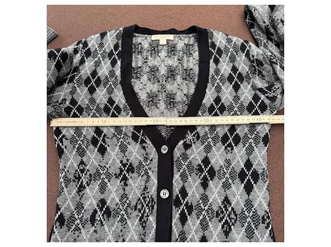 Burberry Brit Argyle Strickjacke Schwarz Grau - Ansicht 5