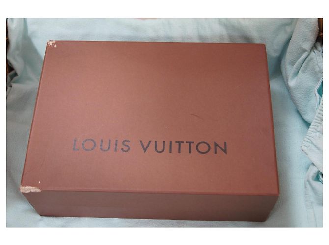 Louis Vuitton Stivaletti Damier Azur in pelle e pony Marrone - vista 14