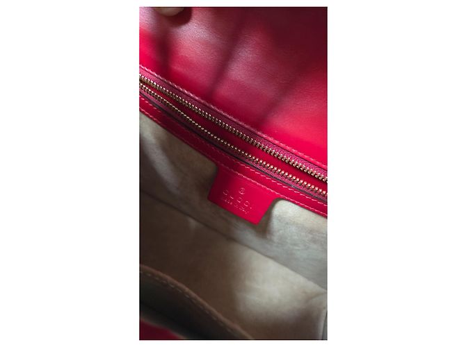 Borsa a tracolla Gucci Sylvie in pelle rossa + 2ª tracolla nuova Rosso Multicolore - vista 2