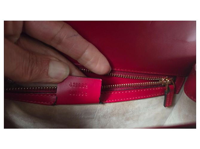 Borsa a tracolla Gucci Sylvie in pelle rossa + 2ª tracolla nuova Rosso Multicolore - vista 3
