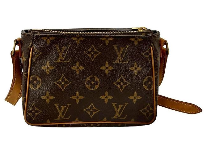 Mini borsa a tracolla Louis Vuitton Vivasite Monogram Marrone - vista 4