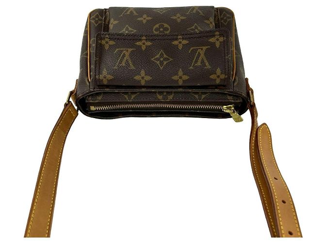 Mini borsa a tracolla Louis Vuitton Vivasite Monogram Marrone - vista 5