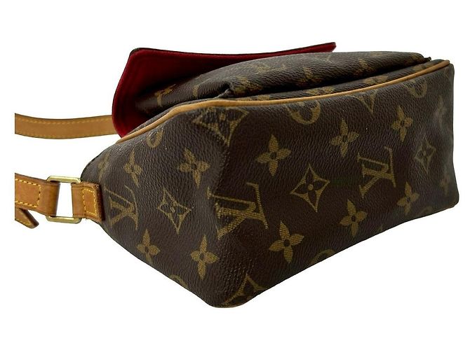 Mini borsa a tracolla Louis Vuitton Vivasite Monogram Marrone - vista 8