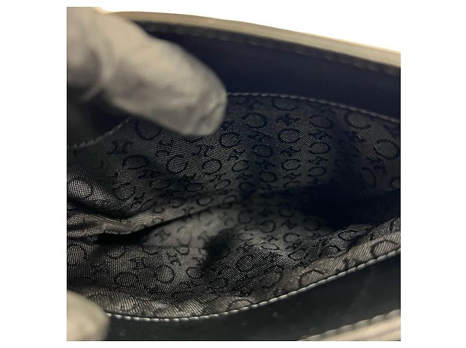 Triomphe Céline Mini borsa tote CELINE in pelle di vitello Nero - vista 11