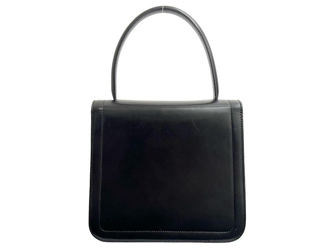 Triomphe Céline Mini borsa tote CELINE in pelle di vitello Nero - vista 4