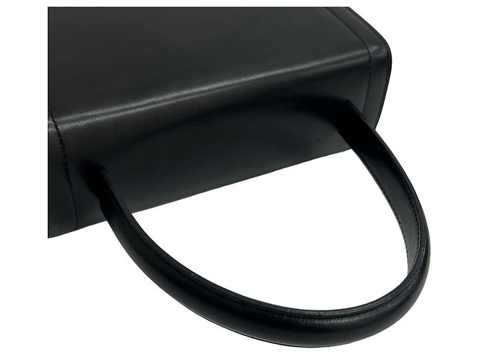Triomphe Céline Mini borsa tote CELINE in pelle di vitello Nero - vista 5