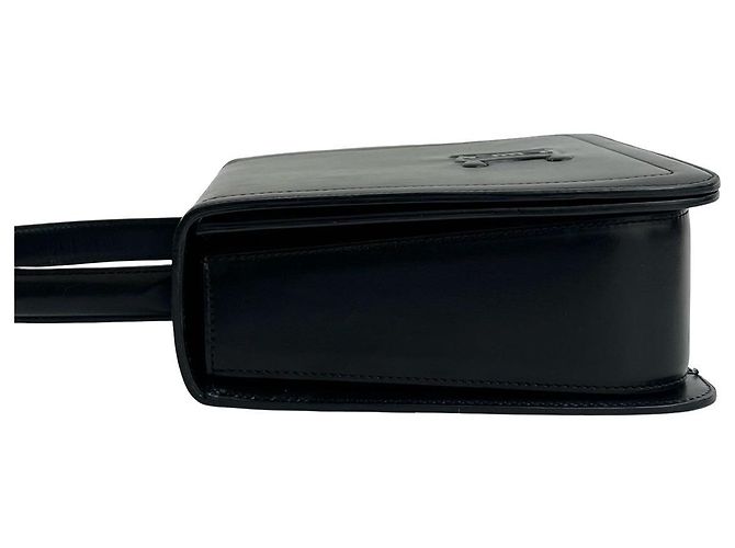 Triomphe Céline Mini borsa tote CELINE in pelle di vitello Nero - vista 6