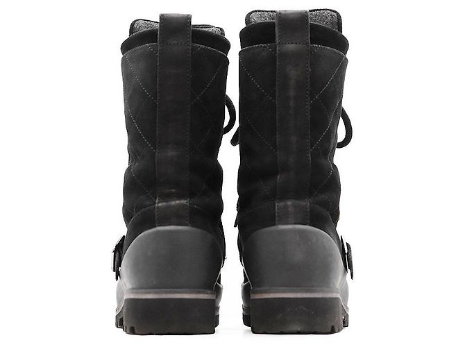 Timeless Chanel Matelasse Nubuck Snow Boots Schwarz - Ansicht 7