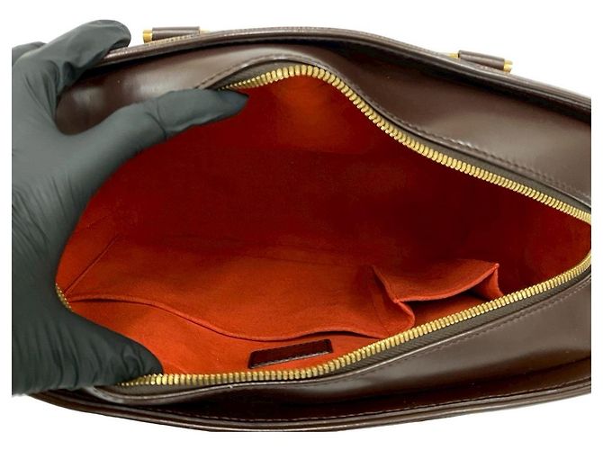 Borsa Louis Vuitton Sarria Horizontal Damier Marrone Bronzo - vista 10