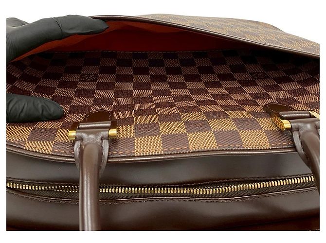 Borsa Louis Vuitton Sarria Horizontal Damier Marrone Bronzo - vista 11