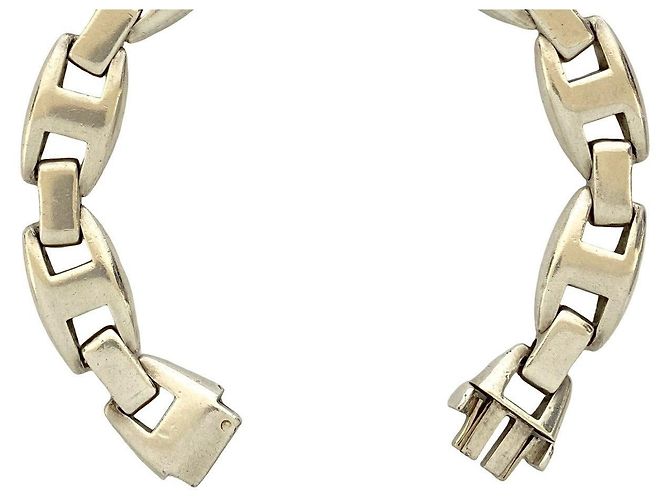 Hermès Cassiopeia Silver925 Armband Größe 17 Silber - Ansicht 4