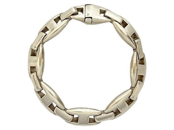 Hermès Cassiopeia Silver925 Armband Größe 17 Silber - Ansicht 5