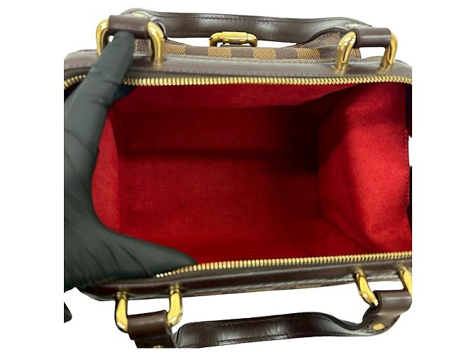 Borsa Louis Vuitton Knightsbridge Damier Marrone Bronzo - vista 10