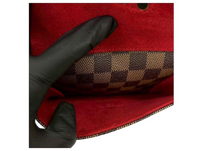 Borsa Louis Vuitton Knightsbridge Damier Marrone Bronzo - vista 11