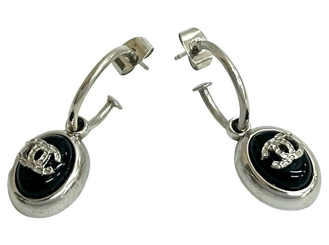 Timeless Brincos Chanel Coco Mark Prata - vista 4
