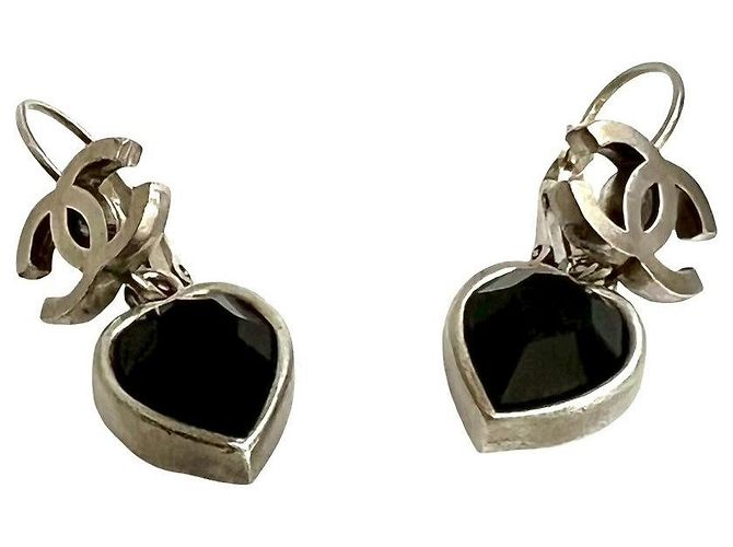 Timeless Chanel Heart Ohrringe Silber - Ansicht 4
