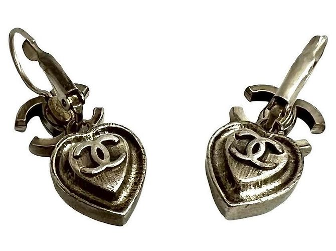 Timeless Chanel Heart Ohrringe Silber - Ansicht 5
