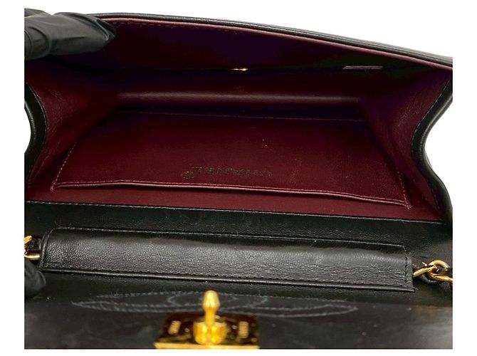 Timeless Borsa a tracolla Chanel Matelasse in agnello Nero - vista 10