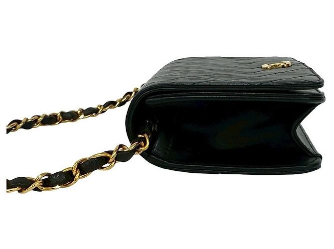 Timeless Borsa a tracolla Chanel Matelasse in agnello Nero - vista 6