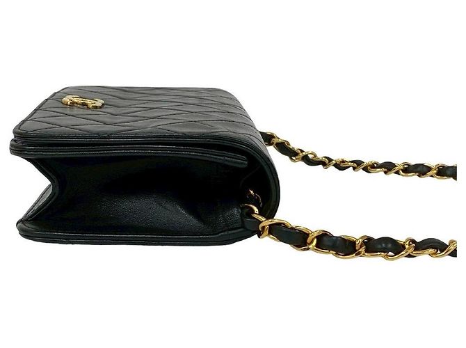 Timeless Borsa a tracolla Chanel Matelasse in agnello Nero - vista 7