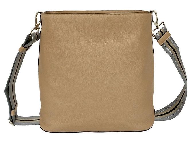 Vitello Borsa a tracolla in pelle Prada Beige - vista 4