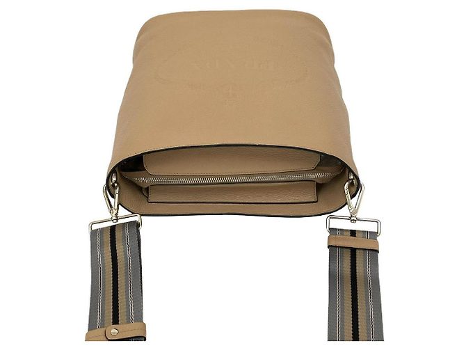 Vitello Borsa a tracolla in pelle Prada Beige - vista 5