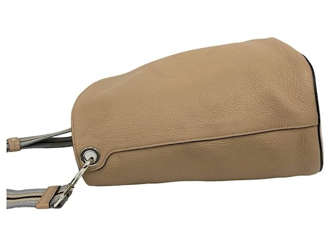 Vitello Borsa a tracolla in pelle Prada Beige - vista 6