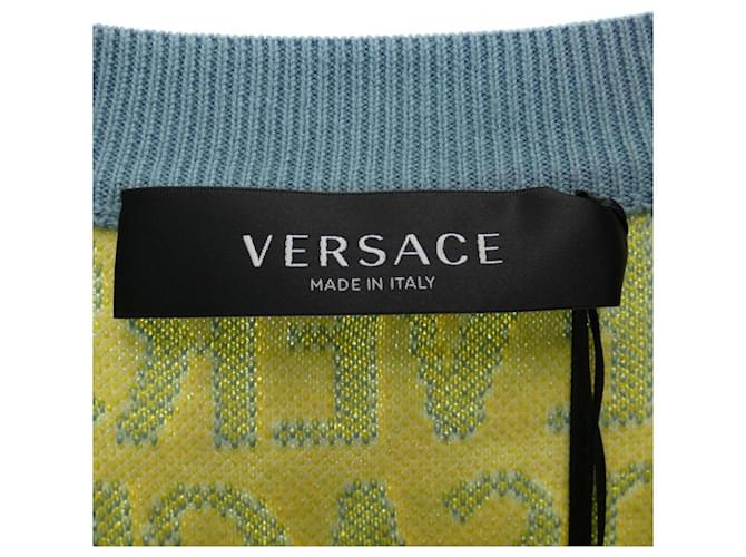 Versace Strick Blau Gelb - Ansicht 4