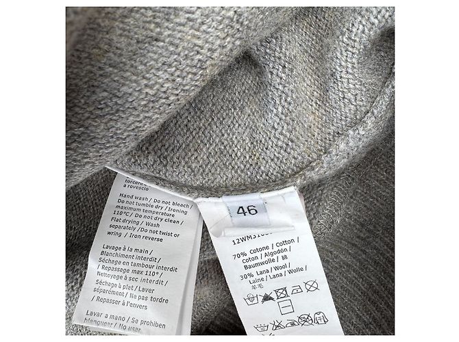Autre Marque C.P. Company Kapuzenpullover Woll-Baumwoll-Mischung Grau - Ansicht 5