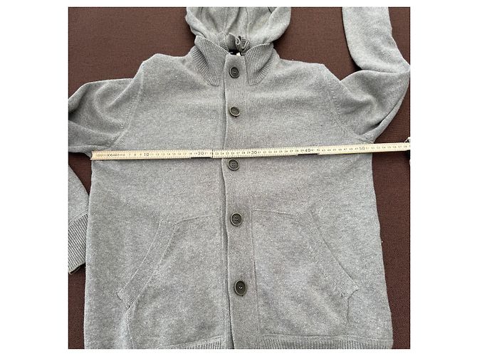 Autre Marque C.P. Company Kapuzenpullover Woll-Baumwoll-Mischung Grau - Ansicht 8