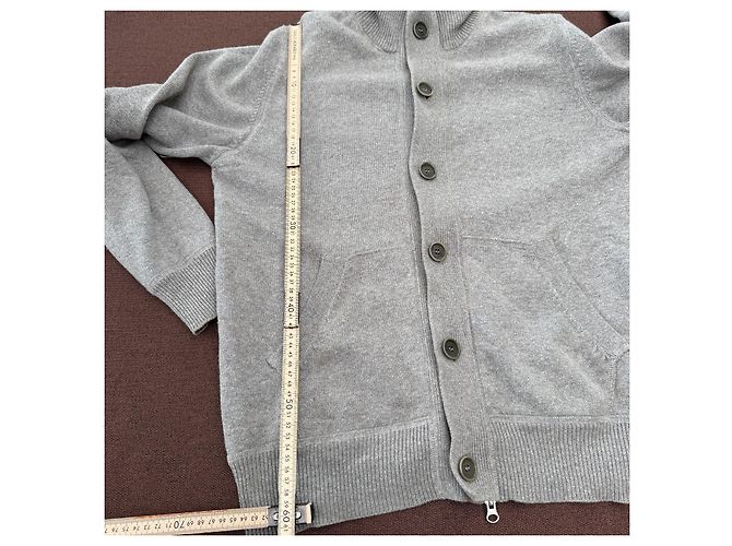 Autre Marque C.P. Company Kapuzenpullover Woll-Baumwoll-Mischung Grau - Ansicht 9