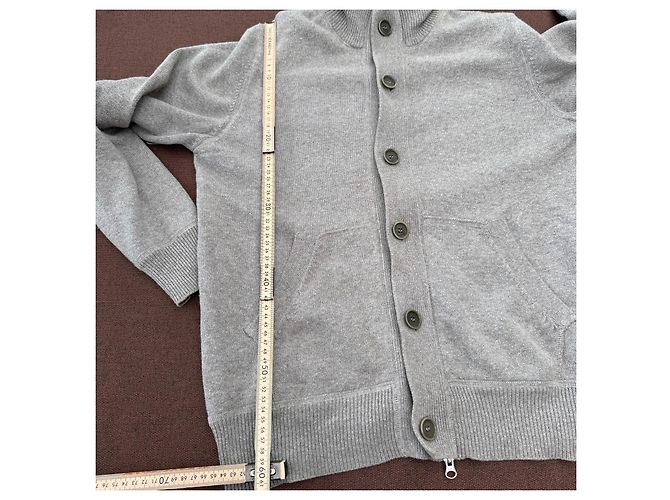 Autre Marque C.P. Company Kapuzenpullover mit Knöpfen aus Woll-Baumwoll-Mischung in Grau - Ansicht 10