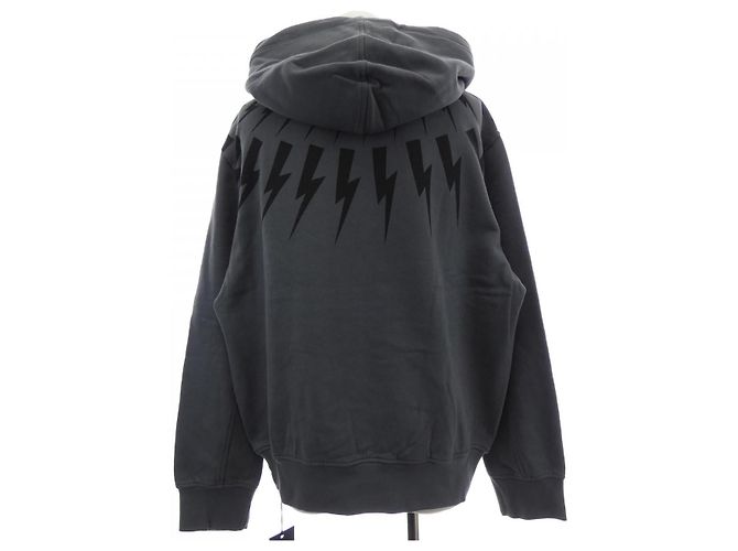 Autre Marque Neil Barrett NBV7JS186A Hoodie Braun - Ansicht 2