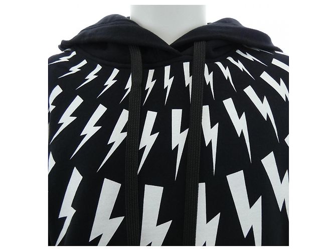 Autre Marque Neil Barrett NBV7JS186A Hoodie Schwarz - Ansicht 6