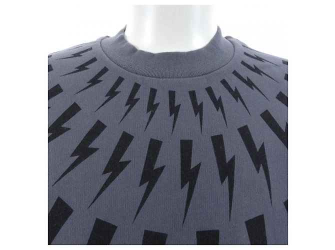Autre Marque Sweatshirt Neil Barrett NBV7JS010S Braun - Ansicht 6