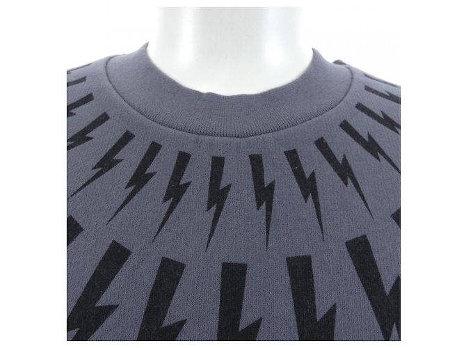 Autre Marque Sweatshirt Neil Barrett NBV7JS010S Braun - Ansicht 6