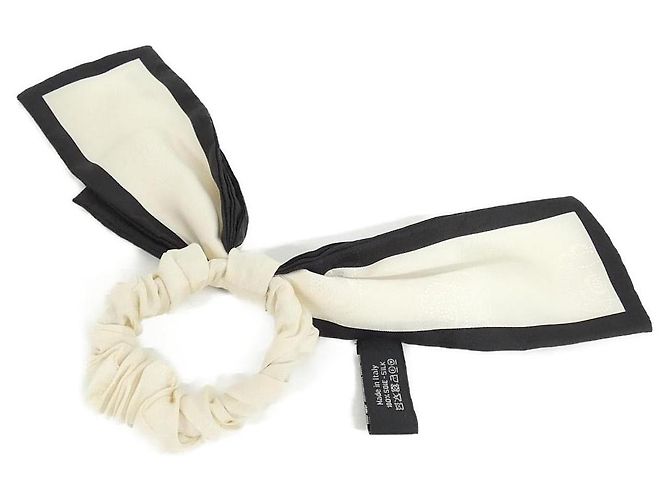 Timeless Chanel Seiden-Haaraccessoire Schwarz - Ansicht 2